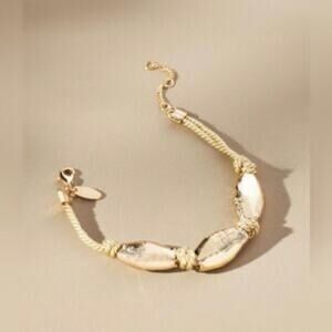 Anthropologie Gold-Toned Classic Casual Simple Bracelet NWOT